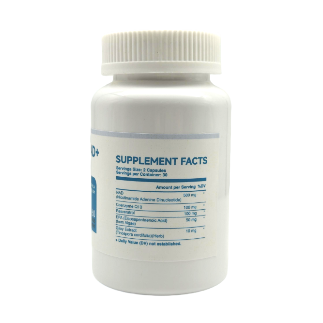 BAIFEN NAD+ Supplement Facts label.