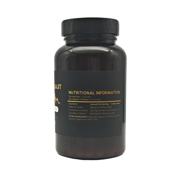 Shilajit Max Strength Nutritional Information