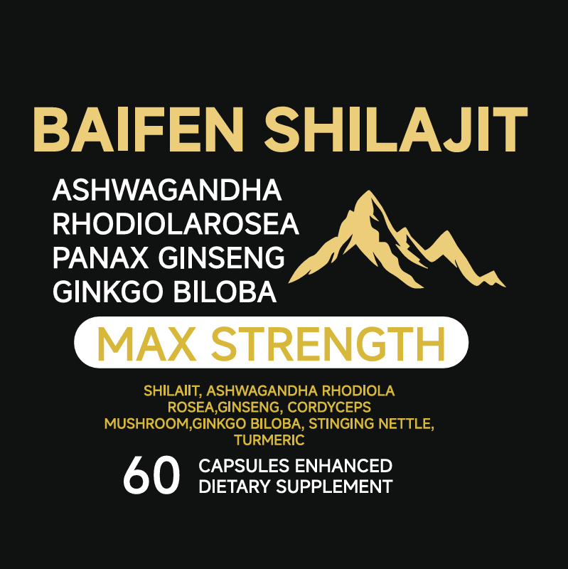 BAIFEN SHILAJIT MAX STRENGTH bottle label