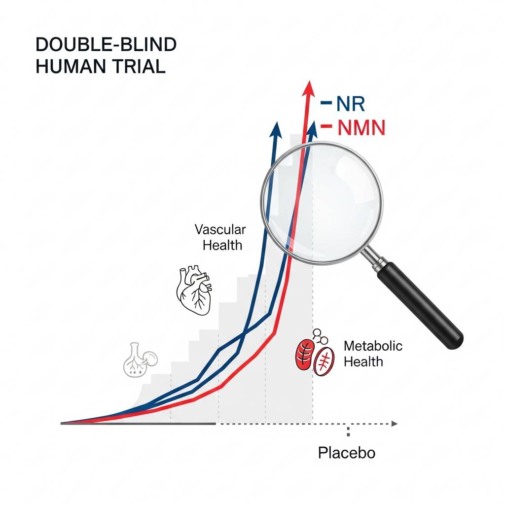 A Deep-Dive into NMN and NR Clinical Trials: Efficacy in Metabolic and Vascular Health.