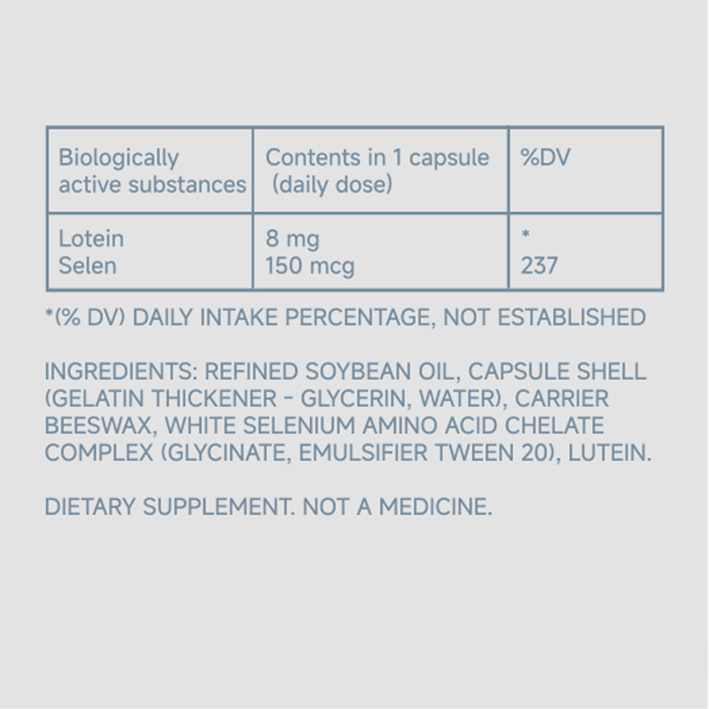 Lutein selenium supplement facts