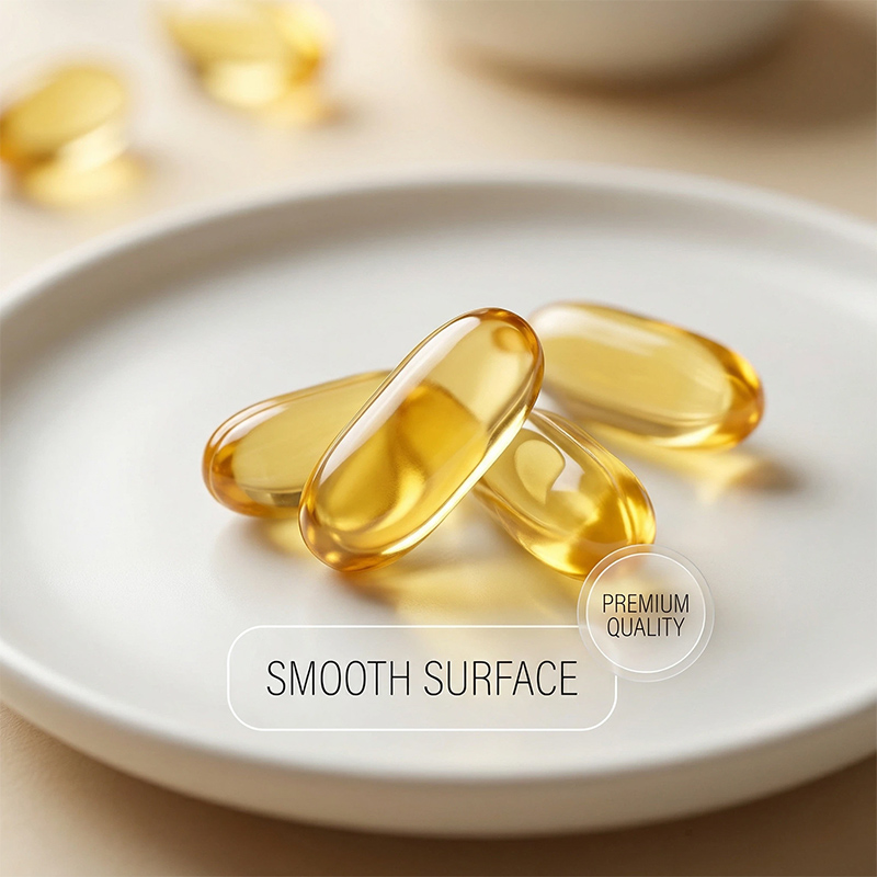 Smooth lutein softgel capsules