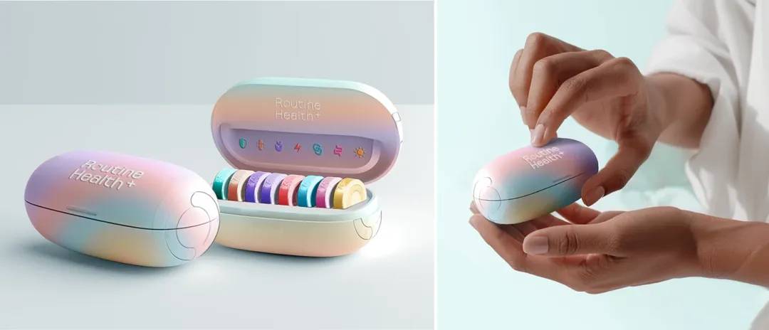 Supplement packaging design for Routine Health+